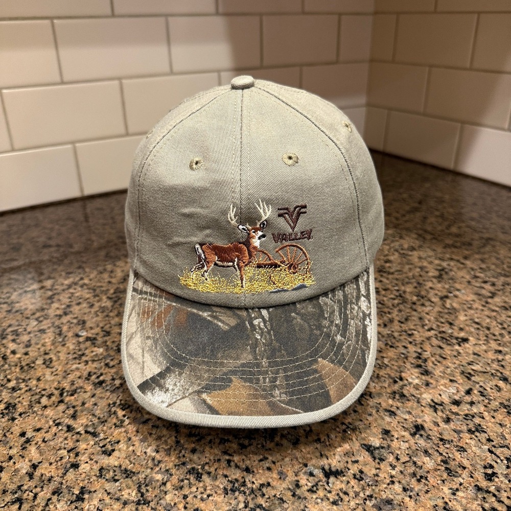 Valley Legend Adjustable Baseball Cap Hat Mens OS Khaki Camo Cotton